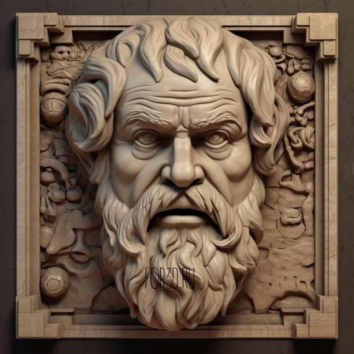 Socrates 1 stl model for CNC